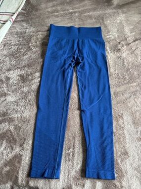 High-Waist Royal Blue Seamless Leggings